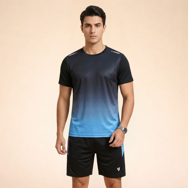 Set Sportivo Uomo Tessuto Tecnico Vestibilità Comoda