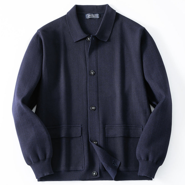 Cardigan Uomo Maglieria Bottoni Vestibilità Comoda