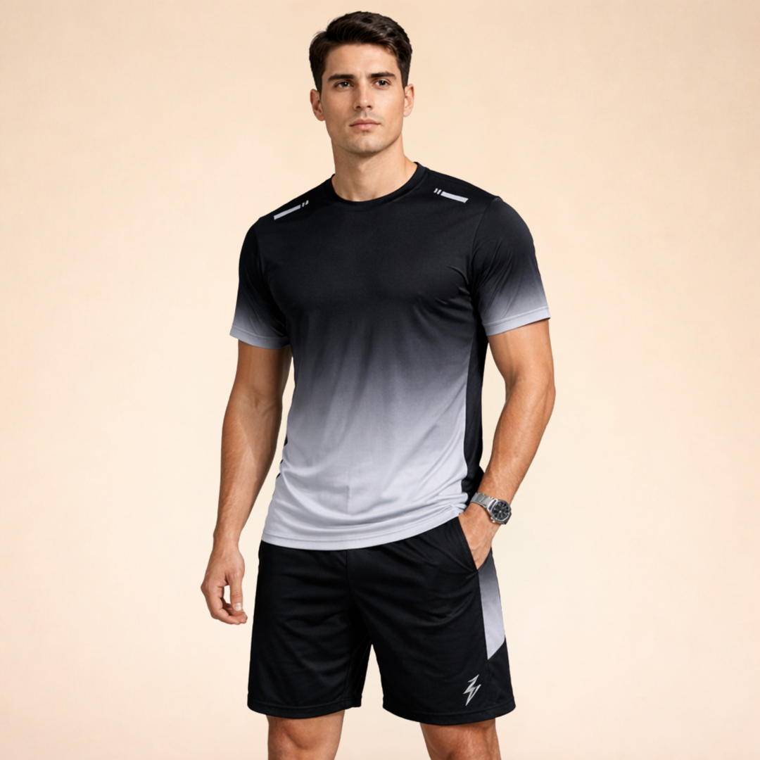 Set Sportivo Uomo Tessuto Tecnico Vestibilità Comoda