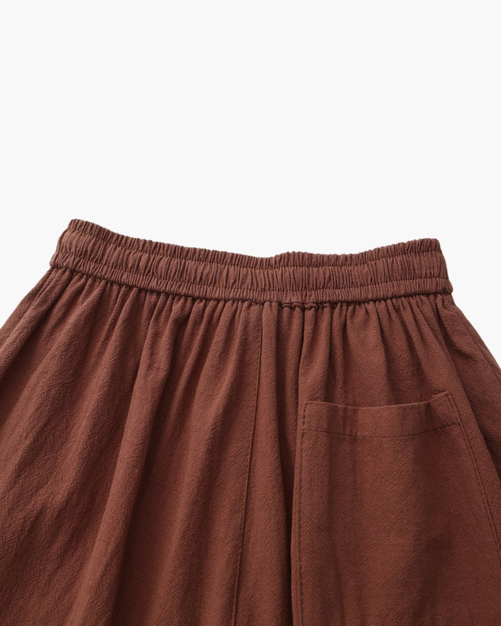 Shorts Uomo in Lino Traspiranti Vita Elastica