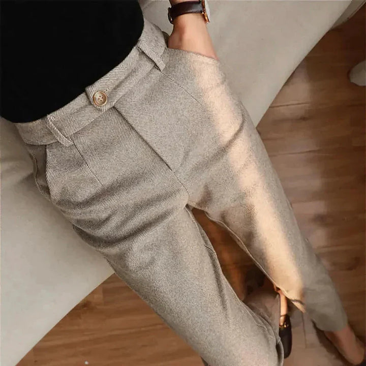 Pantaloni Uomo Sartoriali in Lana Pura Classici