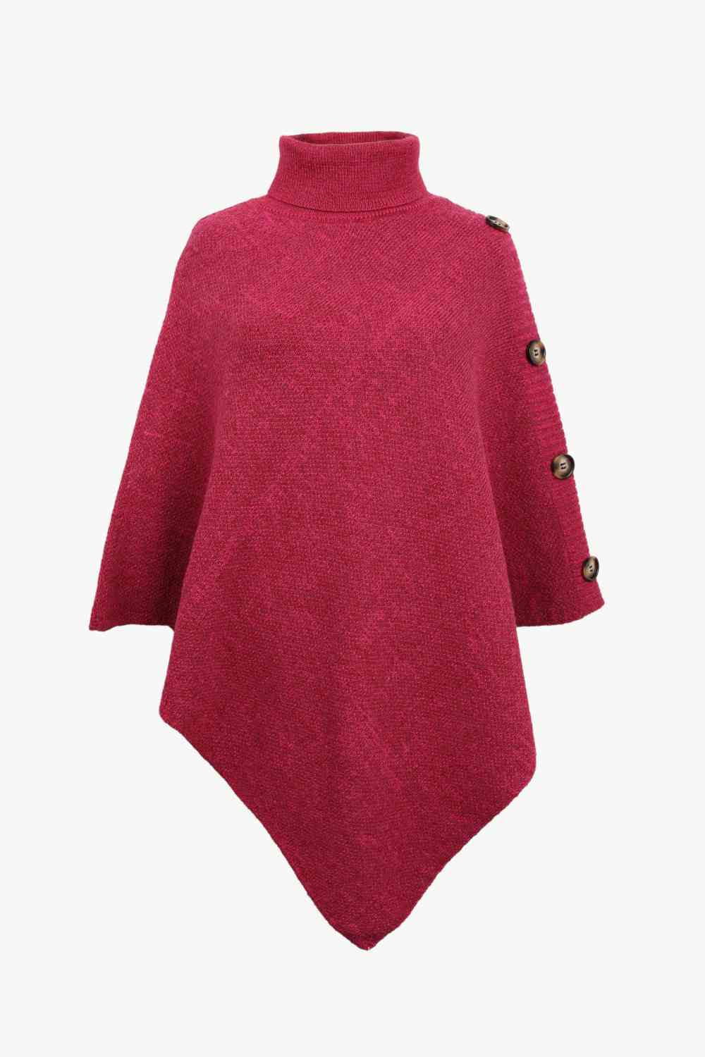 Maglione Poncho Donna in Maglia Collo Alto Elegante