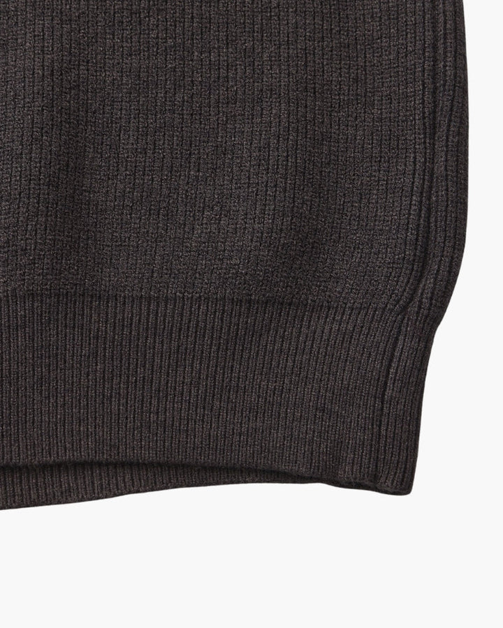 Pullover Uomo Mezzo Zip Maglia Tecnica Strutturata