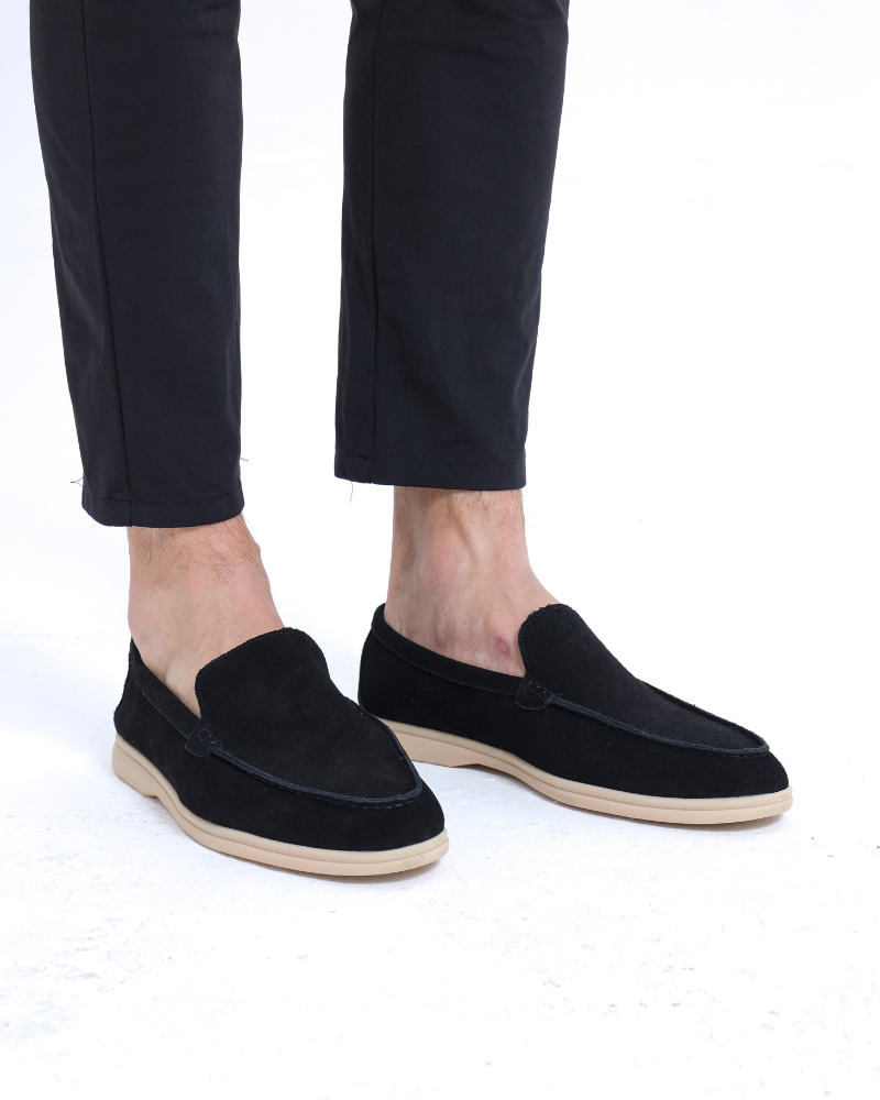 Mocassini Uomo in Pelle Scamosciata Classici Eleganti