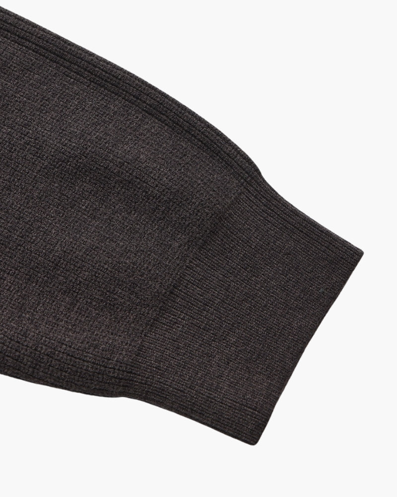 Pullover Uomo Mezzo Zip Maglia Tecnica Strutturata
