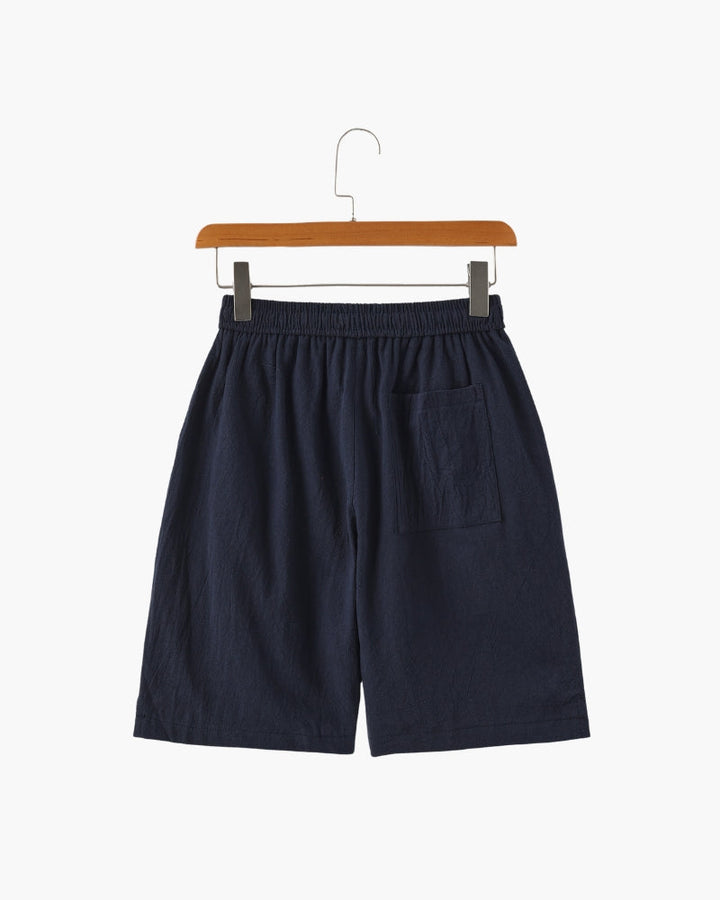 Shorts Uomo in Lino Traspiranti Vita Elastica