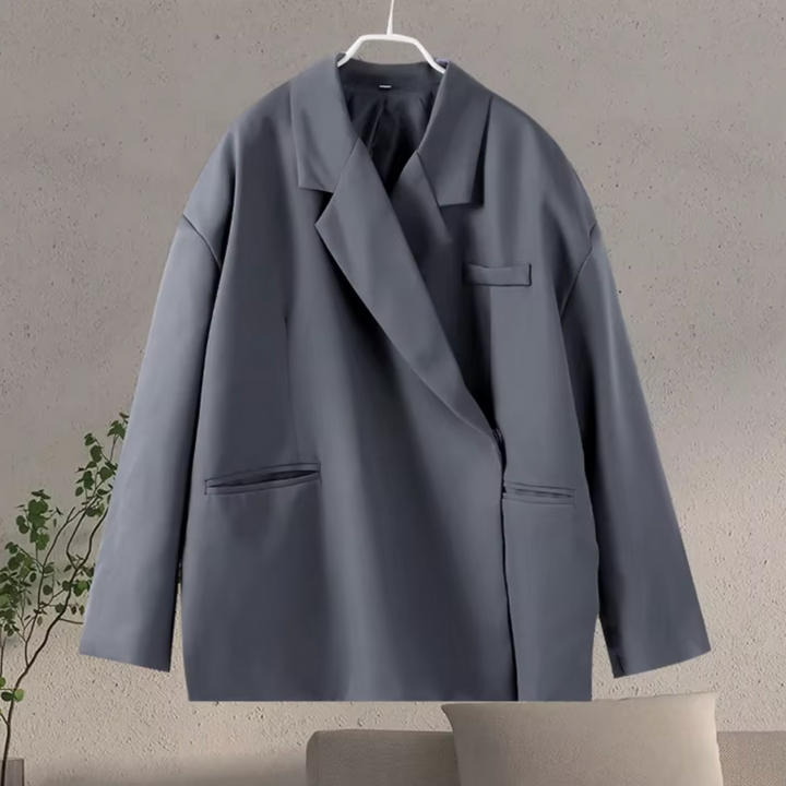 Blazer Donna Taglio Oversize Manica Lunga