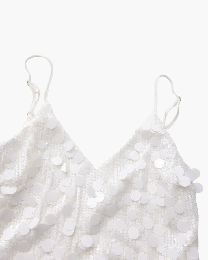 Abito Mini Donna in Paillettes Linea Slip Elegante