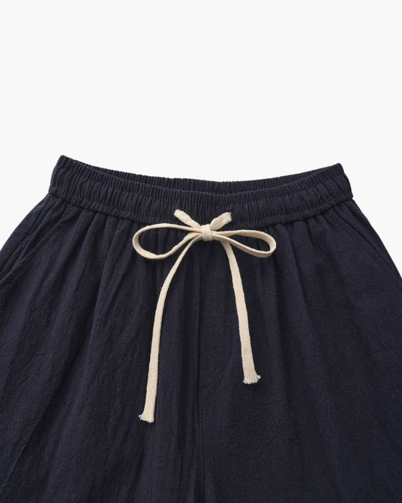 Shorts Uomo in Lino Traspiranti Vita Elastica