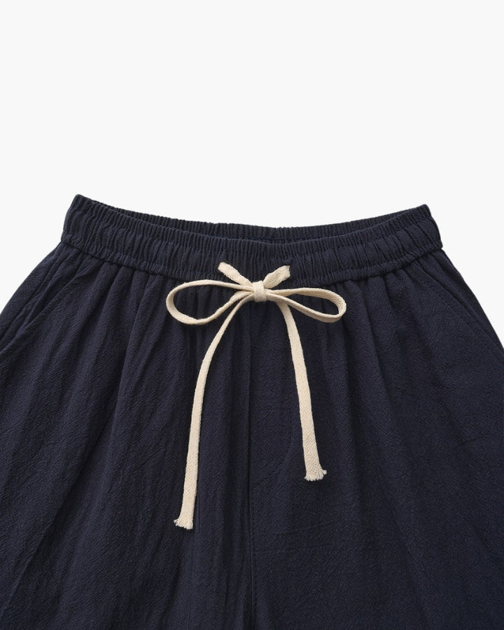 Shorts Uomo in Lino Traspiranti Vita Elastica