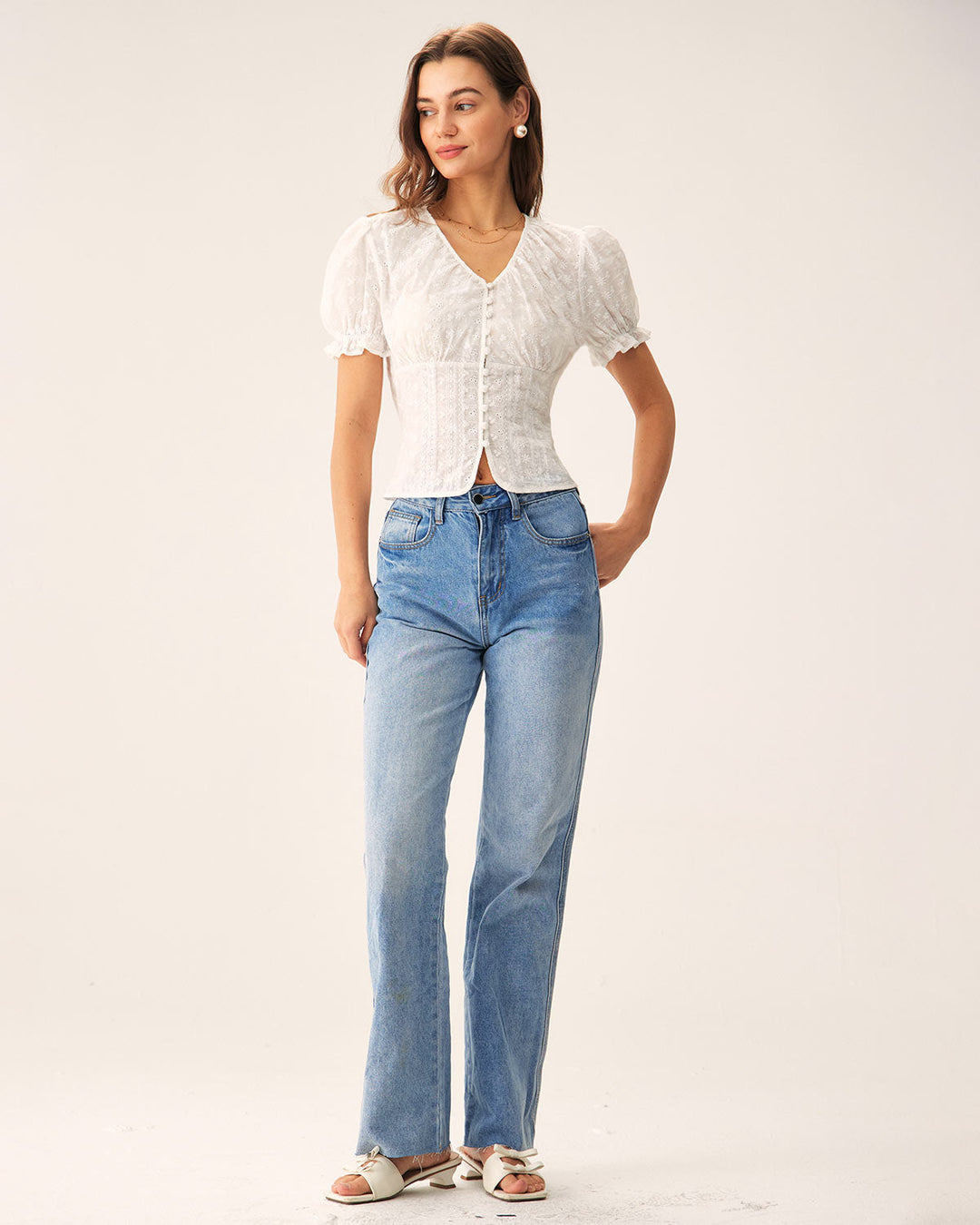 T-shirt Donna Cotone Stampa Floreale Regular Fit