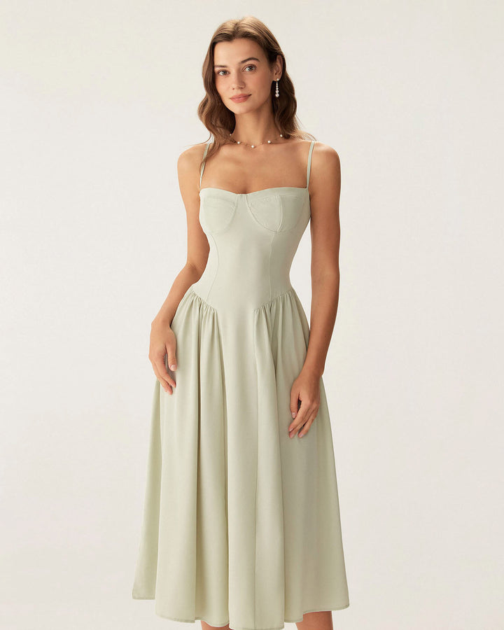 Abito Midi Donna con Tasche Vestibilità Comoda