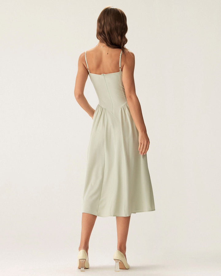 Abito Midi Donna con Tasche Vestibilità Comoda
