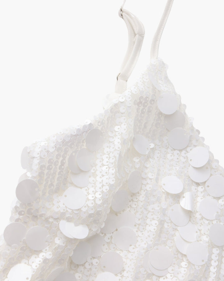 Abito Mini Donna in Paillettes Linea Slip Elegante