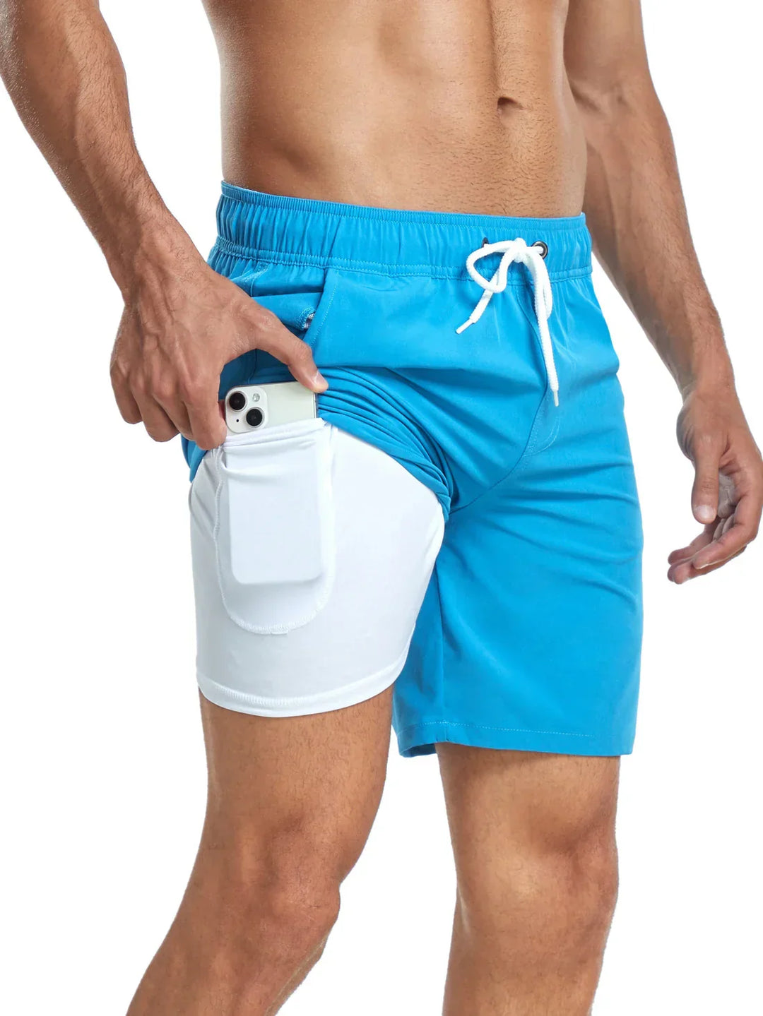Pantaloncini Uomo Sportivi Asciugatura Rapida Vestibilità Comoda