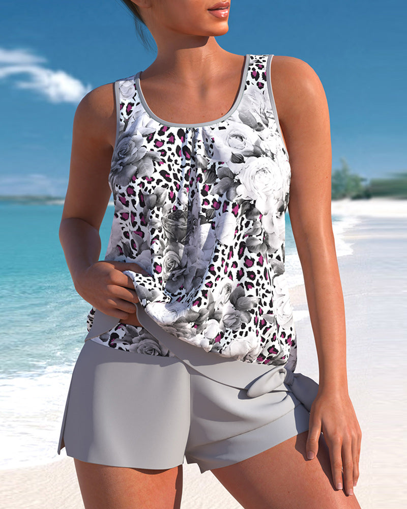 Tankini Donna Estivo Comodo Costume Mare - Vesarelli
