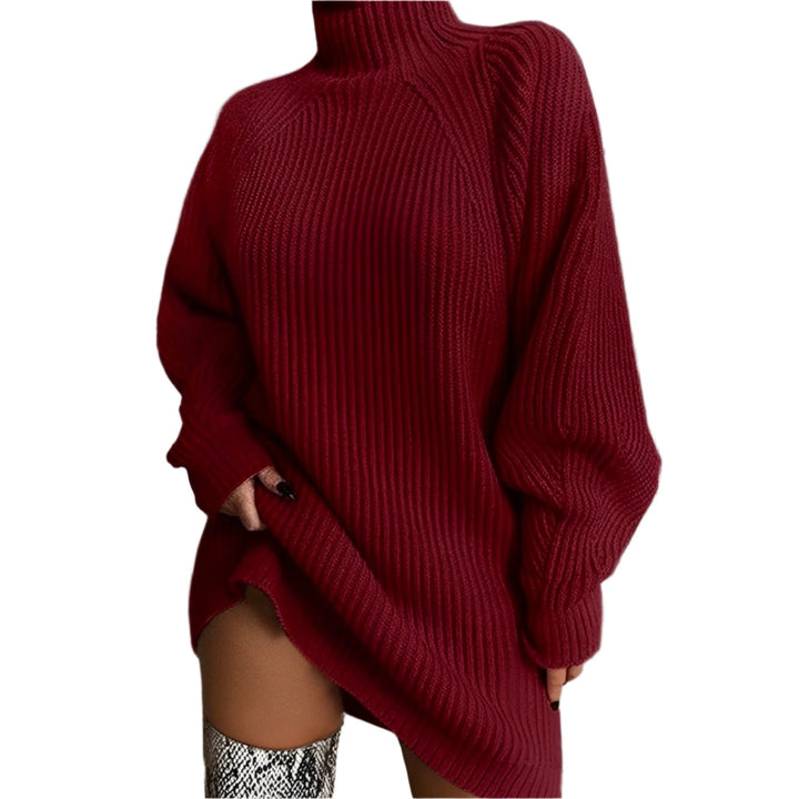 Abito Maglione Donna Collo Alto Oversize