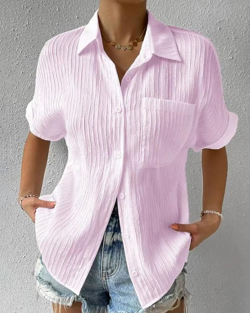 Camicetta Donna Manica Corta Classica Vestibilità Regular