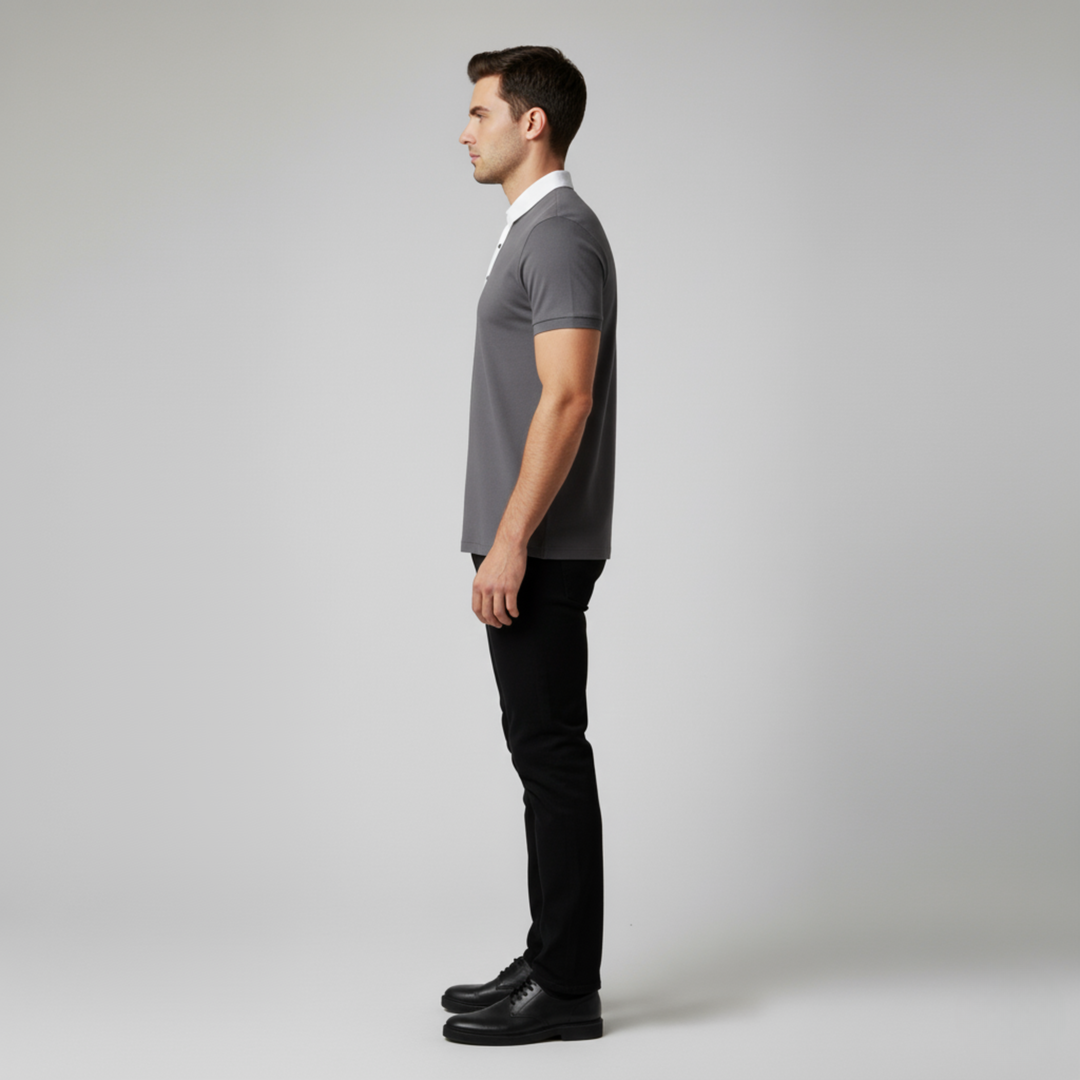 Polo Uomo Casual Elegante Manica Corta