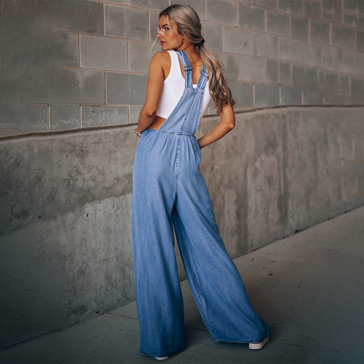 Tuta Donna in Denim Vestibilità Regular