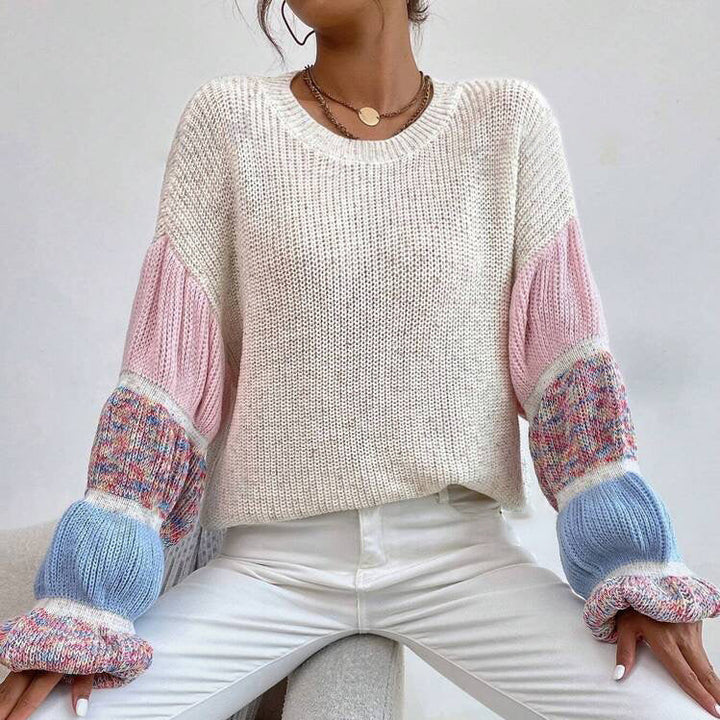 Maglione Donna Oversize Maniche Sbuffo Morbido