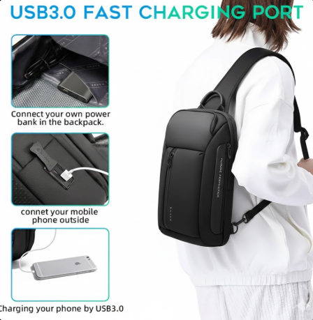 Zaino Business Unisex Impermeabile Porta USB per Laptop - Vesarelli
