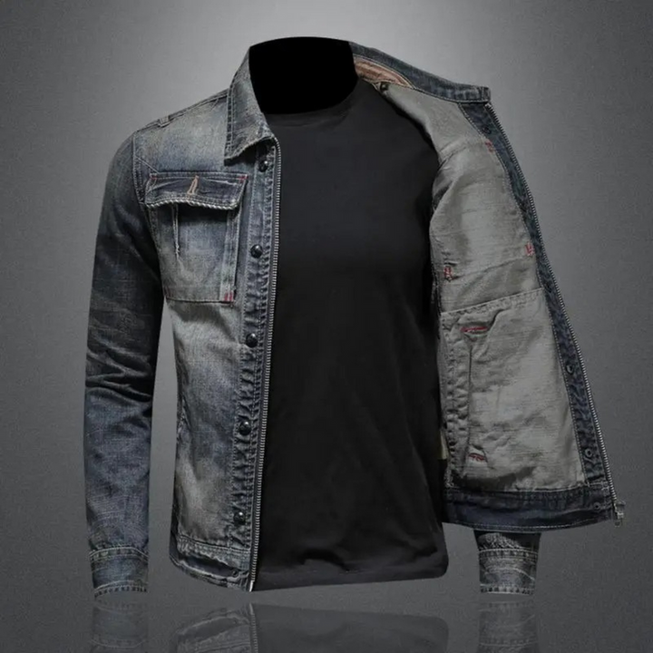 Giacca Uomo in Denim Classica Regular Fit