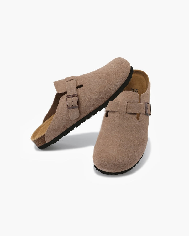 Zoccoli Donna in Suede Comfort Elegante Quotidiano