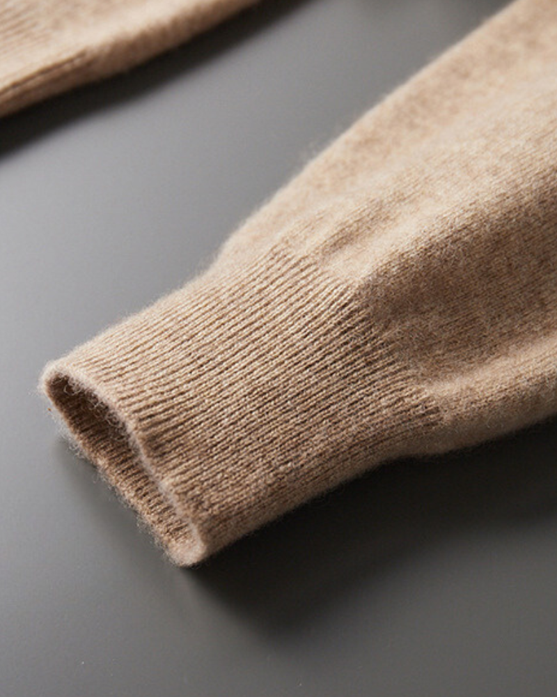 Felpa Uomo in Cashmere Puro Vestibilità Comfort