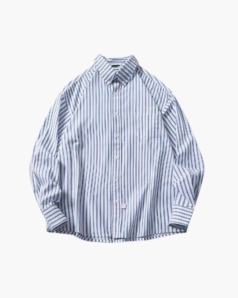 Camicia Oversize Uomo Tessuto Leggero Stile Moderno