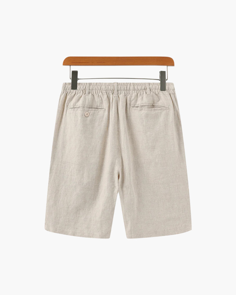 Pantaloni Corti Uomo in Lino Comfort Estivo Essenziale