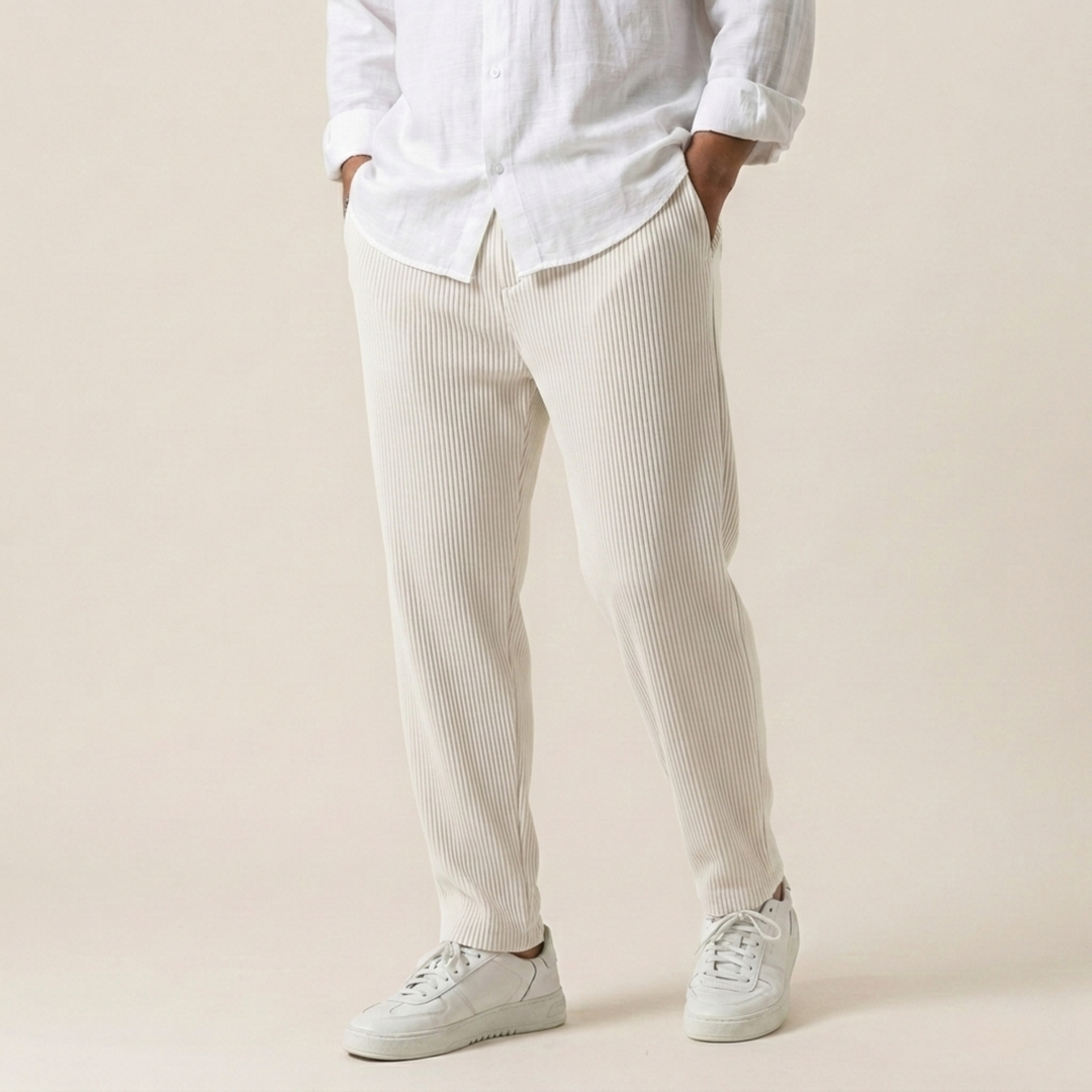 Pantaloni Uomo Morbidi Comodi Vestibilità Regular