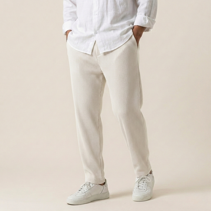 Pantaloni Uomo Morbidi Comodi Vestibilità Regular