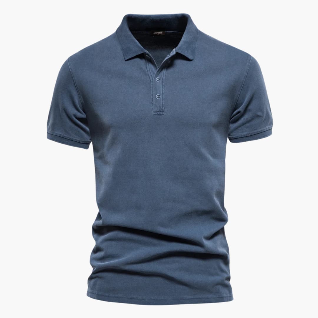 Polo Uomo Cotone Leggera Traspirante Manica Corta Vestibilità Classica