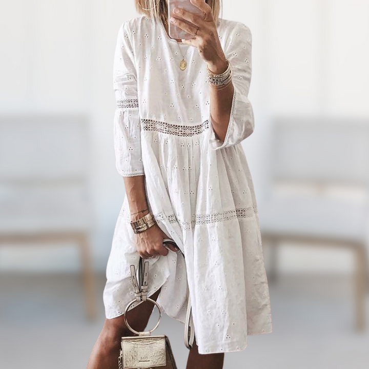 Abito Donna Semplice Elegante Vestibilità Comoda