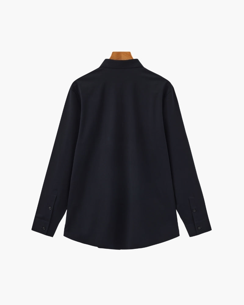 Camicia Uomo Cotone Elasticizzato Vestibilità Moderna