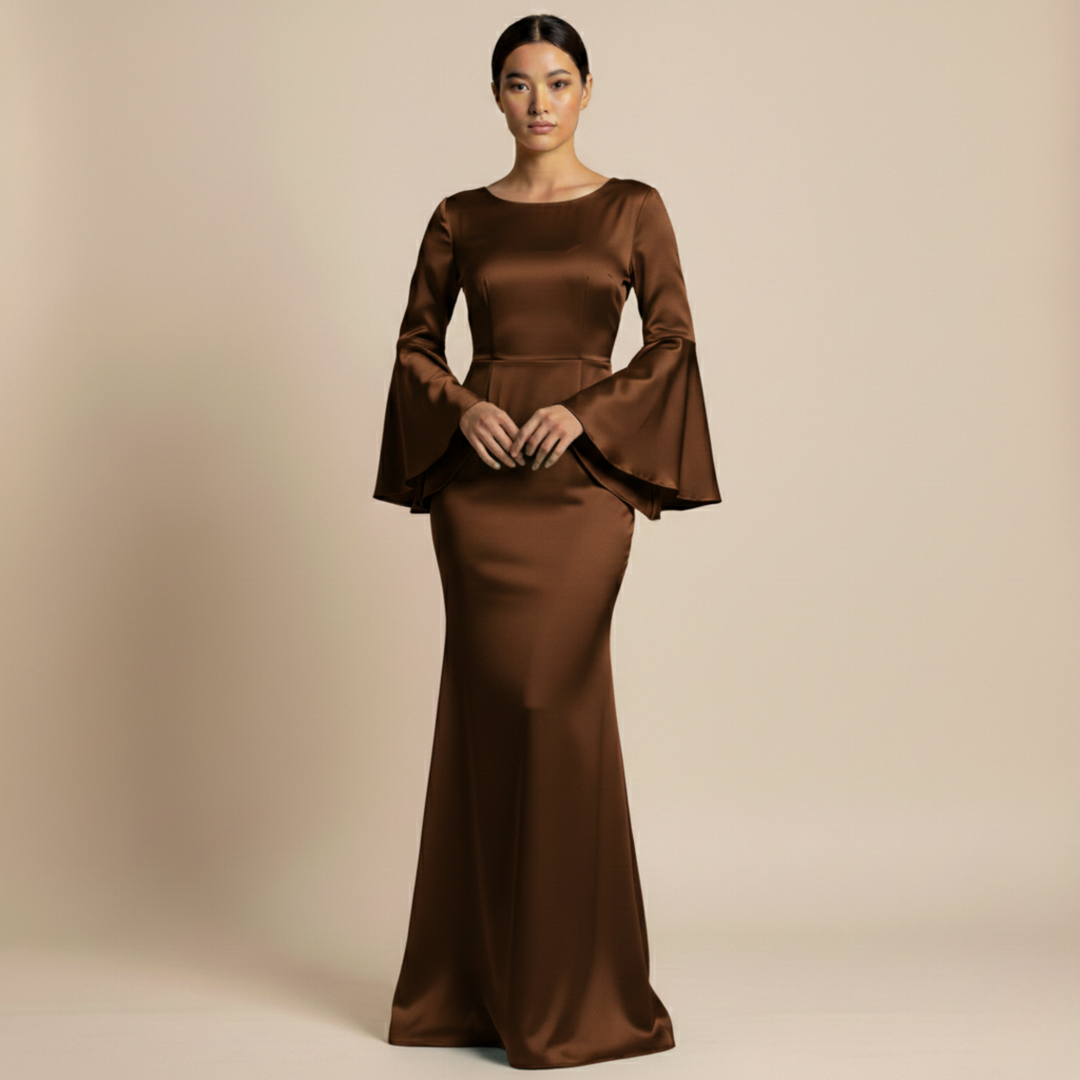 Abito Maxi Donna Elegante Vestibilità Ampia