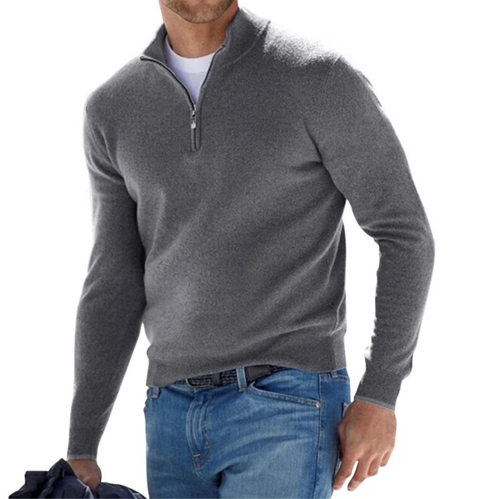 Pullover Uomo Estivo con Cerniera Stile Elegante - Vesarelli