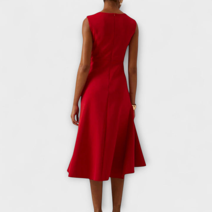 Abito Midi Donna Linea Femminile Stile Sofisticato