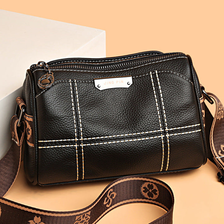 Borsa a Tracolla Donna Compatta con Tripla Zip - Vesarelli