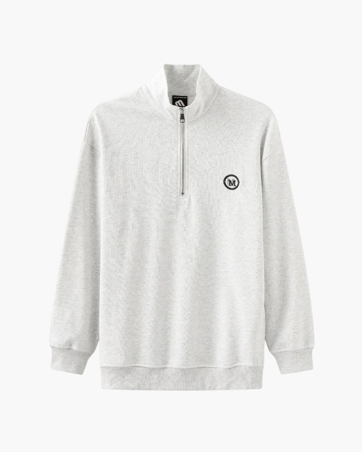Felpa Uomo con Zip in Cotone Comfort Vestibilità Regolare