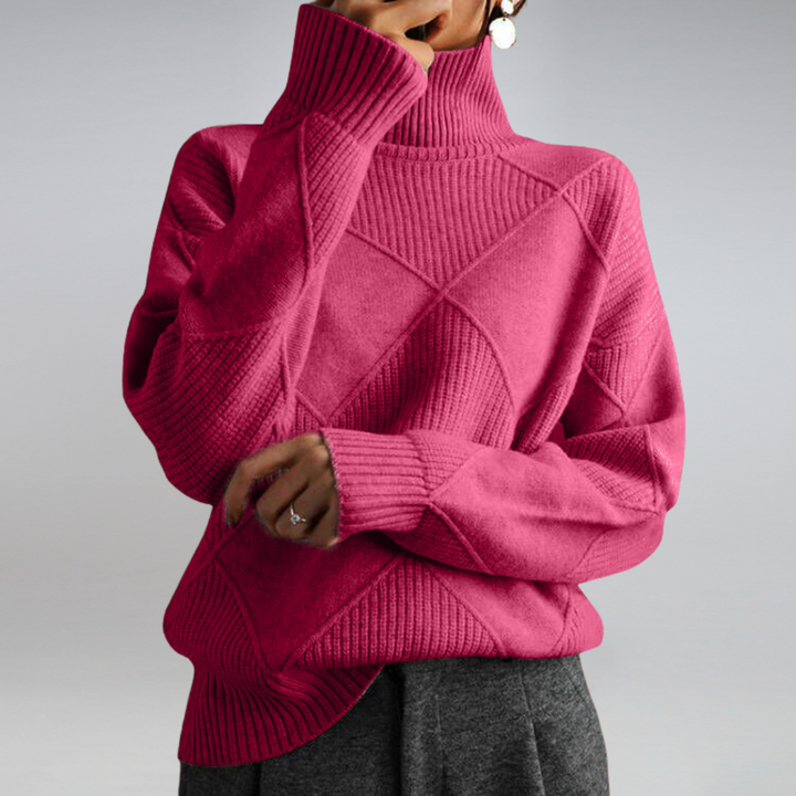 Maglione Donna Dolcevita Caldo Morbido