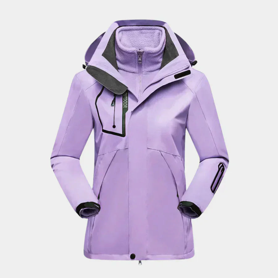 Giacca Sci Donna Elegante Imbottita Impermeabile