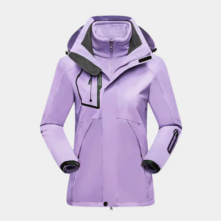 Giacca Sci Donna Elegante Imbottita Impermeabile