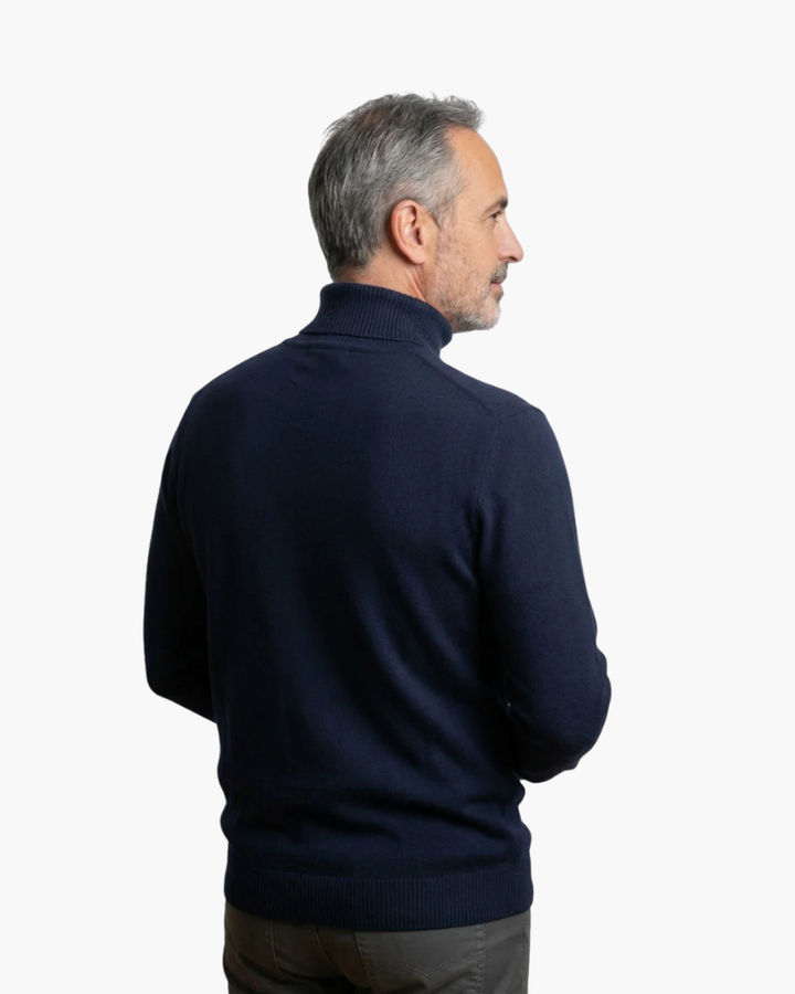 Maglione Uomo Collo Alto in Viscosa Stretch Vestibilità Comfort