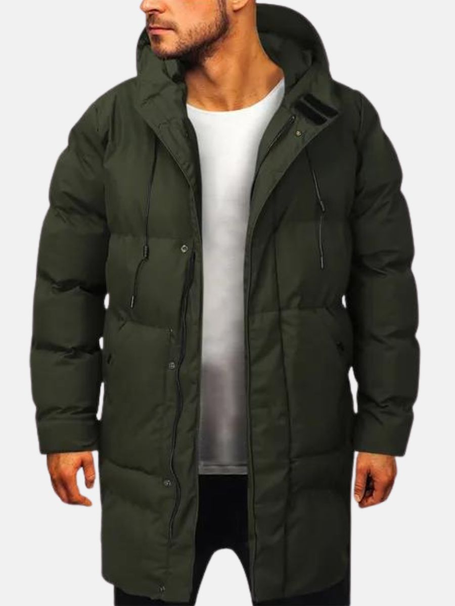 Parka Uomo Lungo Imbottito Comodo Invernale