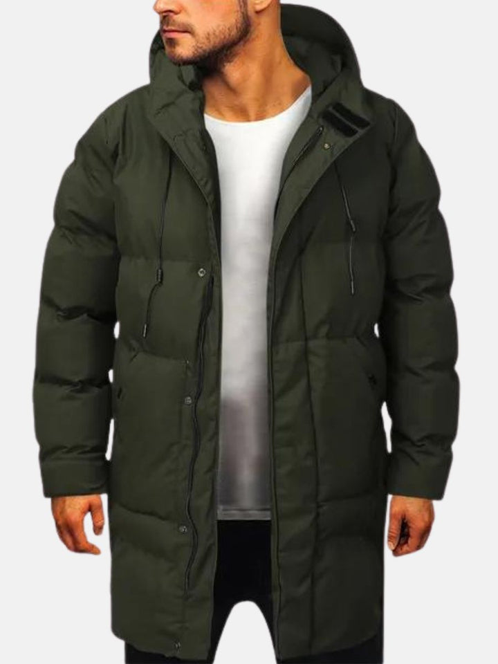 Parka Uomo Lungo Imbottito Comodo Invernale
