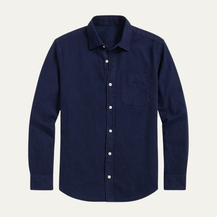 Camicia Uomo in Cotone Jeans Stile Casual