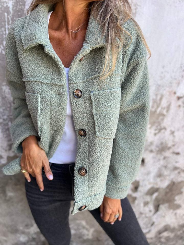 Giacca Donna Corta in Lana Revers Classico Accogliente - Vesarelli
