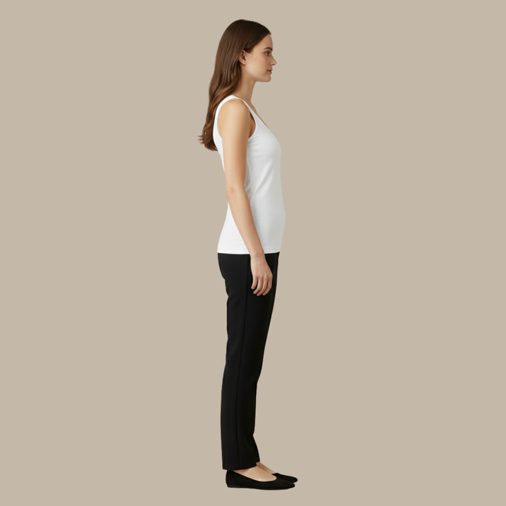 Canotta Donna Elegante Maniche Corte Raffinata